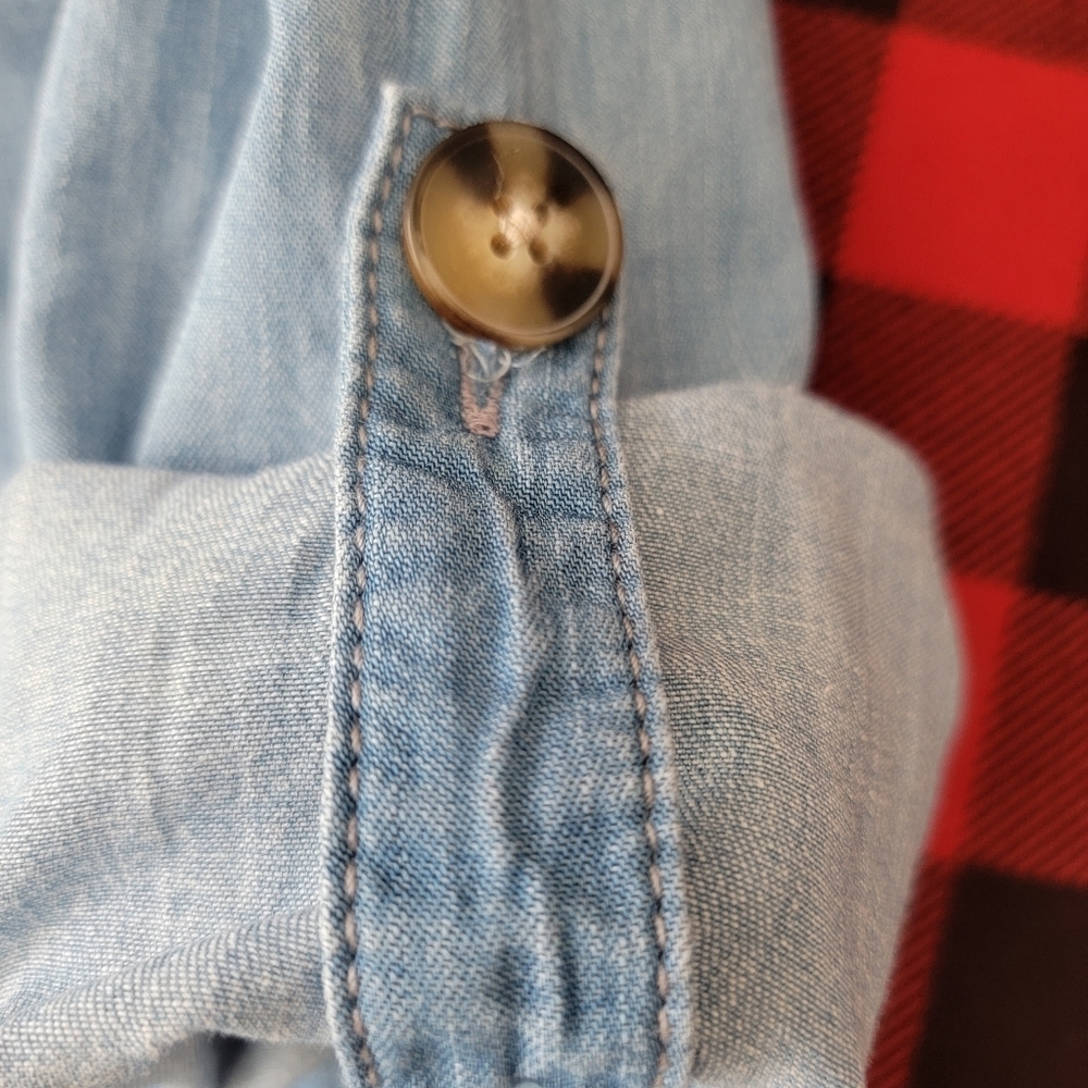 Harper Heritage Chambray Denim Romper - Picture 12 of 12